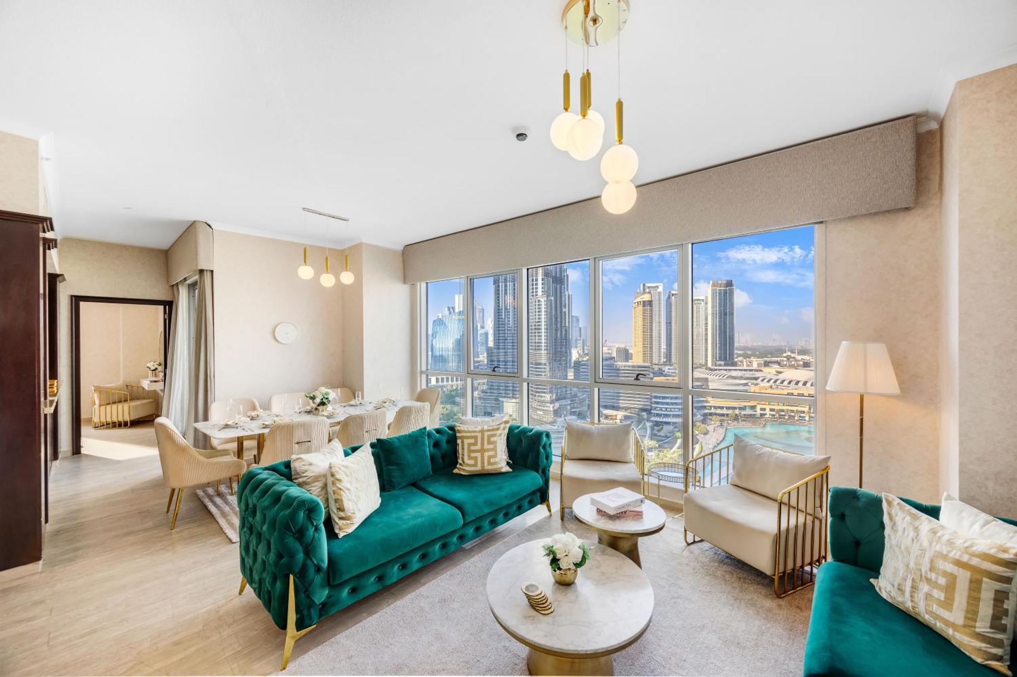 Durrani Homes - Grandiose 5Br Besides Dubai Mall With Burjkhalifa And Fountain View ภายนอก รูปภาพ