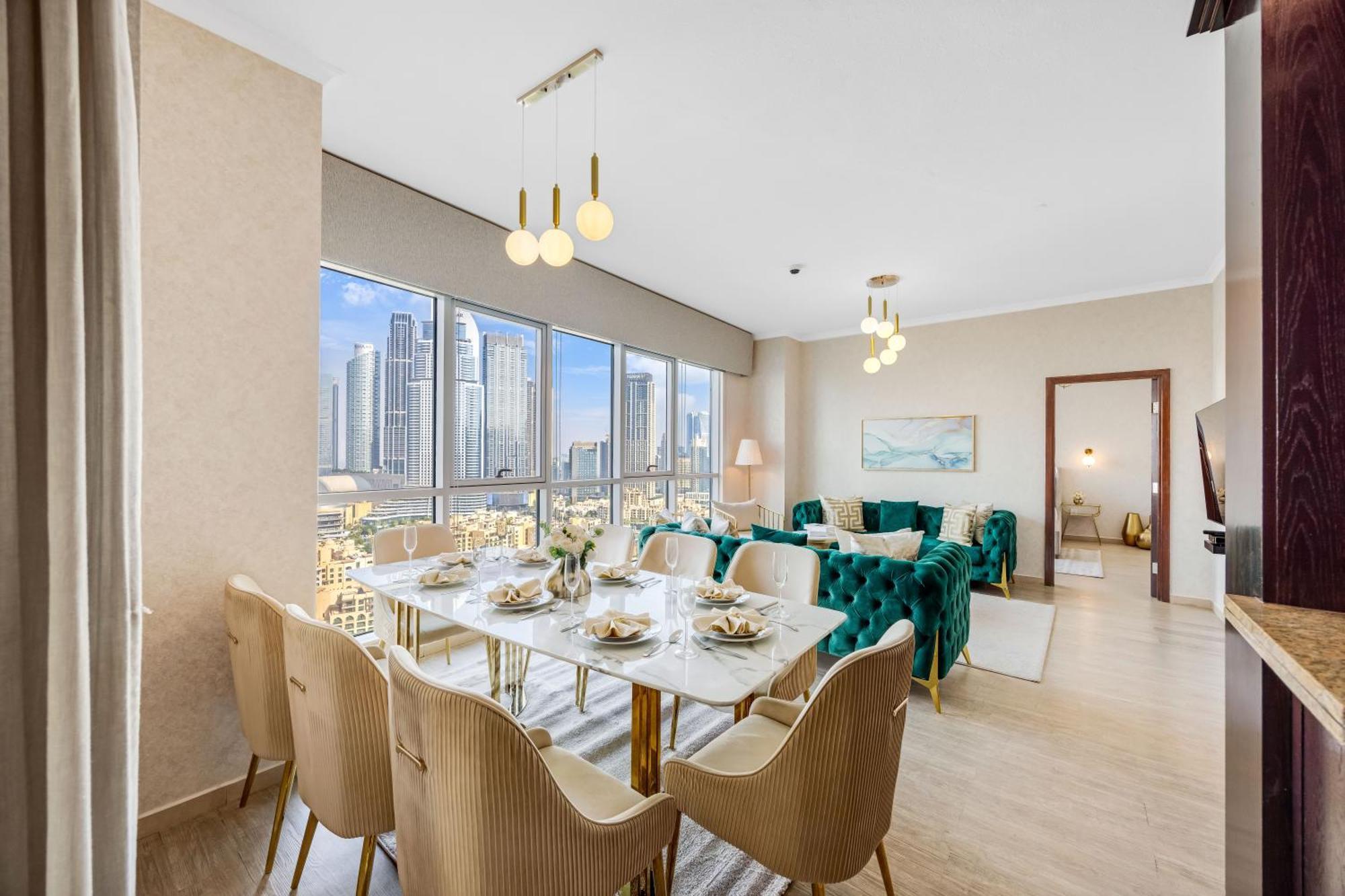 Durrani Homes - Grandiose 5Br Besides Dubai Mall With Burjkhalifa And Fountain View ภายนอก รูปภาพ